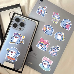 60 autocollants en vinyle originaux, sans contrefaçon, mignons et amusants, motif requin graffiti, imperméables et écologiques pour coques de téléphone portable - Product Image 2