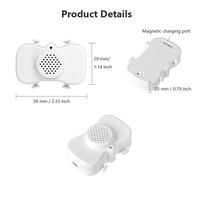Plus petit traceur GPS pour lapin de compagnie, système de clôture GPS sans fil pour animaux de compagnie, positionnement en temps réel, collier GPS pour chien, suivi d'activité et de sommeil