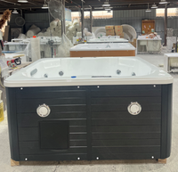 Bain à remous de luxe pour villa, extérieur, 4 places, avec éclairage LED sous-marin, mode fête