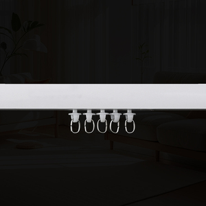 Sistema de Rieles para Cortinas Digitales Resistentes KYOK, Color Blanco, Montaje en Pared/Techo, Deslizamiento Silencioso, para Dormitorio, Baño y Hogar - Product Image 5