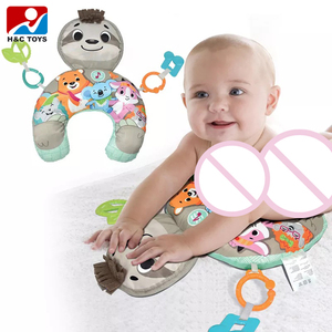 Almohada de Juego en Forma de Animal de Dibujos Animados, Suave y Cómoda, con Sonajero, Almohada para Bebé en Forma de U - Product Image 3