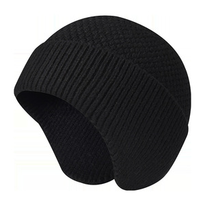 Acrylic mùa đông dệt kim Beanie <span class=keywords><strong>Hat</strong></span> Windproof và ấm áp tai vỗ cho cưỡi & chạy du lịch thân thiện và tùy chỉnh - Product Image 5
