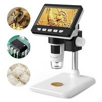 307-C Digital Microscope 4.3inch Screen IPSManual Focus Microscope 2MP 1000X Digital Microscope with Camera