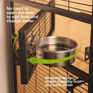 Grande cage à oiseaux en bois facile à nettoyer Boîte d'élevage robuste pour perruches tourtereaux Pinson Canari Volière Utilisation commerciale en gros - Product Image 6