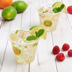 Gobelets en <span class=keywords><strong>PET</strong></span> transparents à paroi simple avec logo personnalisé, 90 mm, 9 oz, 12 oz, 16 oz, 24 oz, pour boissons au thé - Product Image 4