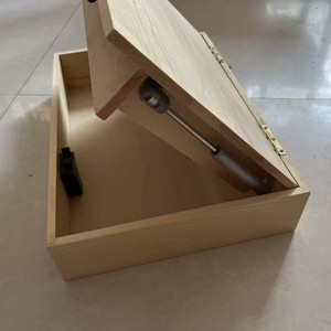 Wooden <b>Wall</b>-<b>Mounted</b> Storage Box Rectangle Natural Wood Color Covered Multi-Purpose Home Living Room <b>Shelf</b> - Product Image 4