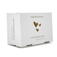 Caja de Regalo para Zapatos de Cartón Rígido Blanco Ecológico de Alta Calidad Personalizada, Impresión Personalizada en Cartón