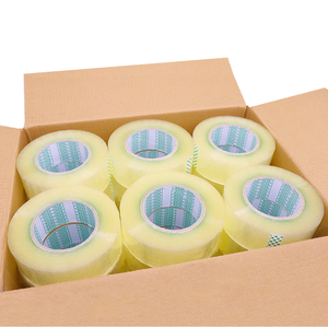 Ruban adhésif d'étanchéité pour cartons, de qualité médicale, résistant, transparent, imperméable, en polyester acrylique, activé par l'eau, simple face - Product Image 1