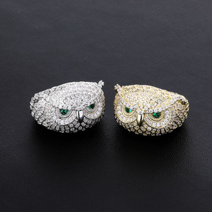 Cincin Pria Hip Pop <span class=keywords><strong>Vintage</strong></span> Berkilau Tinggi Grosir, Lapisan Emas Premium Kuningan, Bertabur Zirkon Berlian, Cincin Fashion Pria - Product Image 3