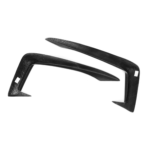 Para Audi <span class=keywords><strong>A4</strong></span> B9 Sline S4 2017, 2018 2PCS 2019 de fibra de carbono frente lámpara de niebla Fin divisores de conductos de aire de conservas - Product Image 6