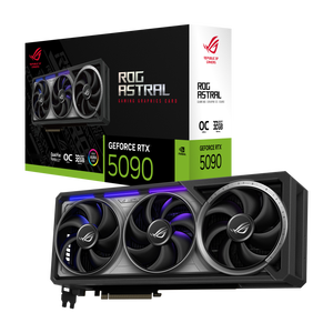 การ์ดจอเกมมิ่ง ASU Astral GeForce RTX 5090 OC Edition PCIe 5.0 32GB GDDR7 /DP 2.1 3.8-Slot 4 พัดลม Axial-tech รุ่นใหม่ - Product Image 1