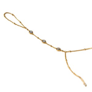 Bracelet de <span class=keywords><strong>main</strong></span> <span class=keywords><strong>en</strong></span> alliage doré à la mode, avec zircon et chaîne perlée, pour femme et jeune fille - Product Image 5
