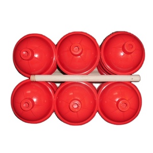 Lavandino wc in gomma stantuffo con manico in legno - Product Image 1