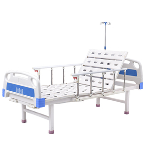 Lit d'hôpital manuel à 2 manivelles avec tête et pied de lit en ABS pour salle de soins - Product Image 5