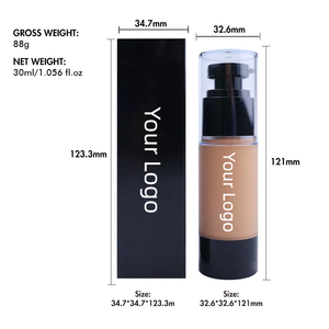 <span class=keywords><strong>Corrector</strong></span> Líquido de 9 Colores de Marca Privada, Control de Grasa, Resistente al Agua, Blanqueador de Poros, Base de Maquillaje Facial, Logotipo Personalizado, Tubo Negro, Marca OEM - Product Image 6