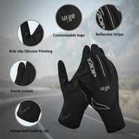 Guantes de Motocross Personalizados de Fábrica para Verano, con Pantalla Táctil, Transpirables, Resistentes al Viento, Ligeros, de Tela de Seda de Leche, con Franja Reflectante