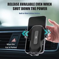 Nouveau support de téléphone sans fil pour voiture avec chargeur, instructions vocales, charge rapide, design flexible, portable, ajustement universel