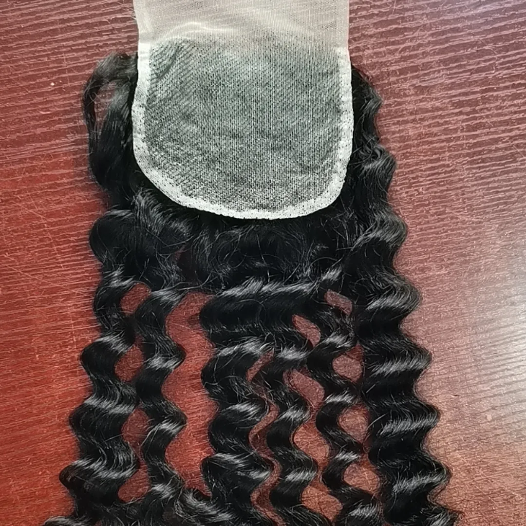 Fayuan 4x4 loose deep wave lace closure virgin human hair closure