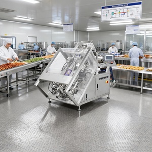 Machine d'emballage inclinée anti-éclatement pour <span class=keywords><strong>boulettes</strong></span> de viande congelée et aliments soufflés, avec impression de date - Product Image 5
