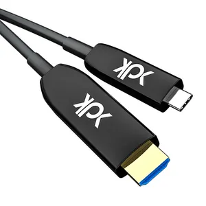 OEM/ODM光纤Hdmi电缆，用于电话到电视AOC电缆高速HDMI超高清有源光纤C型到HDMI电缆4K 6