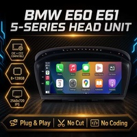 Para BMW E63 E62 E61 E60, Pantalla Inalámbrica Carplay Android Auto, Sistema Multimedia para Auto, Sistema Linux, GPS, Unidad Principal de Navegación