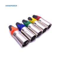 Connecteur XLR mâle et femelle coloré, 1 pièce, 3 broches, adaptateur, prise pour câble de Microphone