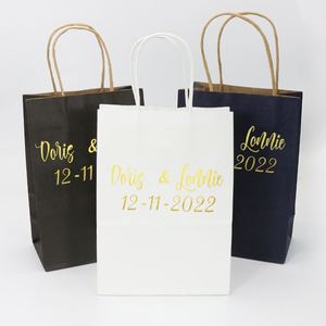 Bolsa de Papel de Embalaje para Joyería, Regalos y Ropa, con Logotipo Personalizado Impreso en Negro de Lujo, al por Mayor - Product Image 4