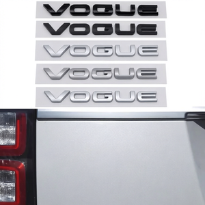 สติกเกอร์ติดรถยนต์ ABS Vogue Letter Badge แบบ 3 มิติ สำหรับติดท้ายรถยนต์ Land Rover Evoque Range Rover Defender - Product Image 1