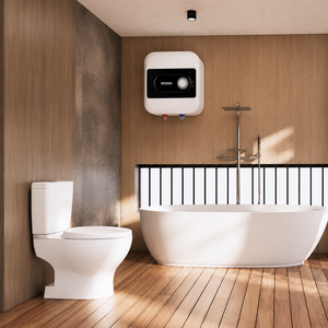 Chauffe-eau électrique à accumulation TADT Sola Square 30L pour salle de bain, avec réservoir intérieur en émail noir et blanc - Product Image 6
