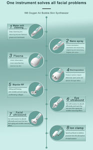 Appareil professionnel 8-en-1 de dermabrasion aquatique et oxygénation pour le visage et les yeux, machine de rajeunissement cutané à bulles d'oxygène pour salon et SPA - Product Image 3
