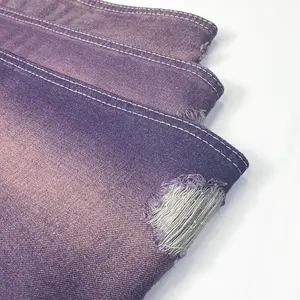 9,3 унций фиолетового цвета ткань без Стретч 10*7 180 см 77% хлопок 12% Поли 10% вискоза 2% лиоцелл Тенсел джинсовая ткань