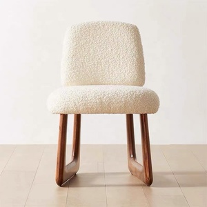 Nuova Sedia da Pranzo Pula in Bouclé dal Design Classico Modernista, Produzione di Massa OEM - Product Image 6