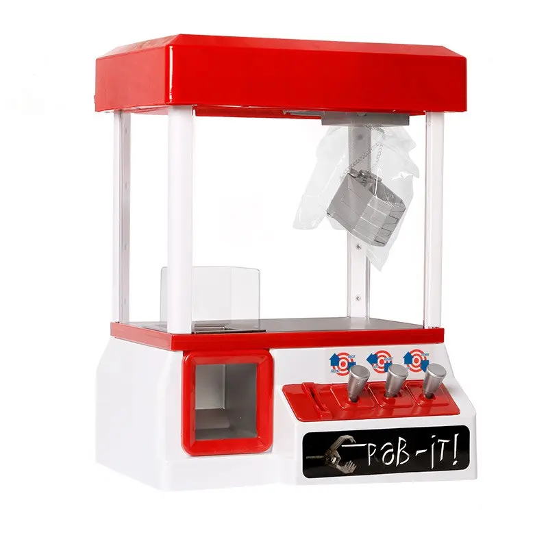 Machine de jeu de maison, cadeau de noël, animaux en peluche, attrape-bonbons, Mini Machine à griffes pour enfants, jouets