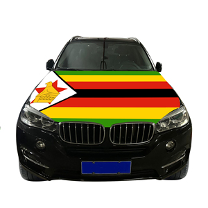 Venta al por mayor 120x150cm Zimbabue Car Hood Covers Durable Asequible y barato Car Flag - Product Image 3