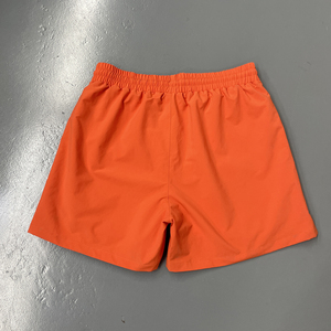 Pantalones Cortos Casuales con Cintura Elástica en Naranja Brillante, Pantalones Cortos Deportivos Blancos para Hombre, Corte Holgado, Pantalones de Verano para Uso Diario - Product Image 2