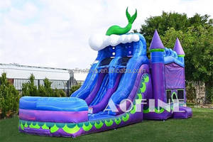 Château sautant intérieur/extérieur <span class=keywords><strong>gonflable</strong></span> commercial de divertissement d'arrière-cour des enfants avec la glissière combinée de <span class=keywords><strong>Lol</strong></span> - Product Image 5