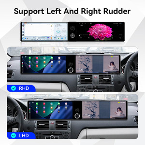 MOOKAKA 12.3 + 12.3 pollici sistema Android doppio schermo per Mercedes-Benz C 2007-2010 lettore di <span class=keywords><strong>auto</strong></span> GPS Stereo DSP WIFI telecamera posteriore - Product Image 4