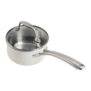 Stainless Steel Triple Layer <b>Saucepan</b> Set with Lids 1QT & 2QT - Product Image 1