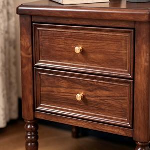 Midcentury Minimalist Wooden Bedroom Furniture Set Storage Eco-Friendly Handmade 2 <b>Drawers</b> for Home Hotel Living Room - Product Image 2