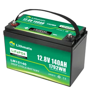 Lithmate LiFePO4 a级电池防水渔船锂深循环船用电池12V 140Ah船用电池