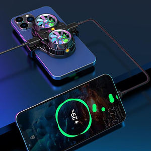 X53 Portable <b>Magnetic</b> Semiconductor Phone Cooler Gaming Fan for Mobile With Built in Battery Gaming Cooler Fan - Product Image 5