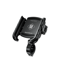 Gute Verkäufe Motorrad lenker Handy halter mit mechanischem Schloss Rotation Fahrrad telefon halterung wasserdicht