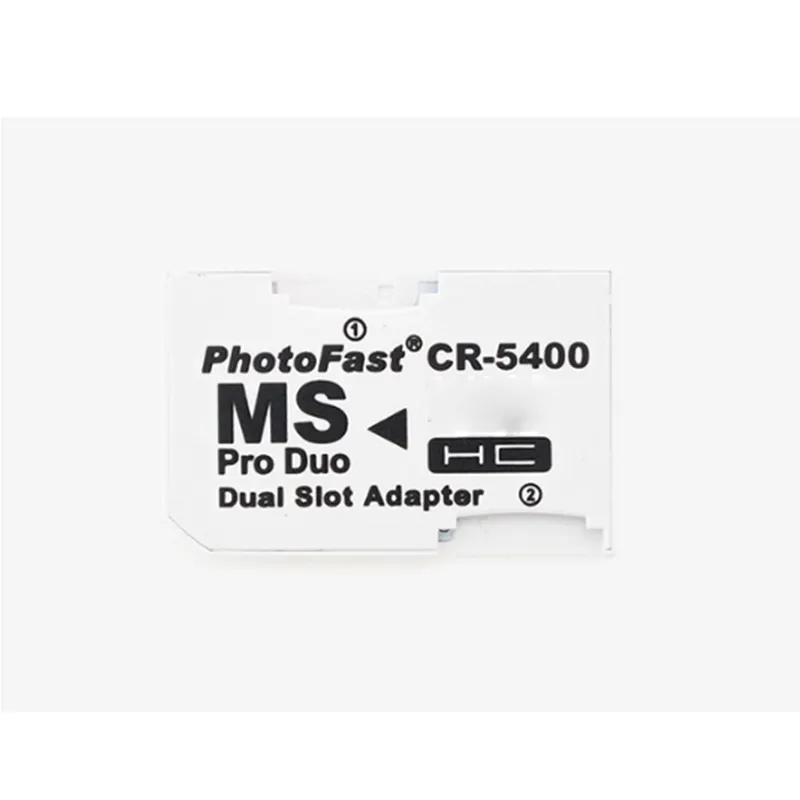 CR5400 Dual Card Reader Photo fast CR5400 Dual Slot Adapter SD TF Card to MS Memory Stick Pro Duo Adapter