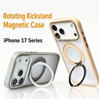 Coques de téléphone portable en TPU IMD transparentes et minimalistes avec anneau magnétique, couleurs personnalisables pour 14/15/16/17
