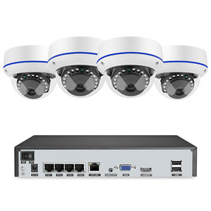 4CH 3MP IP66 caméra IP étanche extérieur 3MP CCTV 4 canaux Poe Nvr Kit AI système de Surveillance de détection de visage - Product Image 1