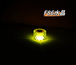 Hot F86 thủy tinh trong suốt Thiết kế thời trang xách tay loa không dây LED Loa đèn <span class=keywords><strong>Surround</strong></span> loa âm thanh loa - Product Image 3