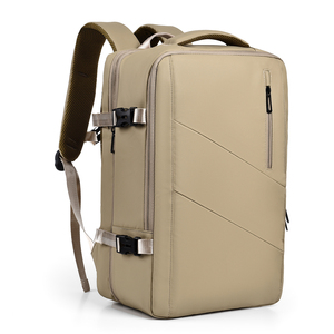 Mochila de negocios para hombre de color camello OEM/ODM, <span class=keywords><strong>bolsa</strong></span> para ordenador portátil de 16,1 pulgadas, <span class=keywords><strong>bolsa</strong></span> de equipaje de viaje de gran capacidad extensible con cremallera para exteriores - Product Image 2