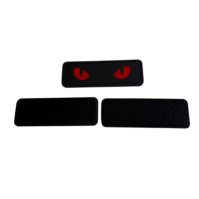 Custom Red Cat Eye Rectangle Reflective  Patch