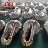 Collecteur d'échappement en titane personnalisé Fupower pour moteur de parapente motorisé