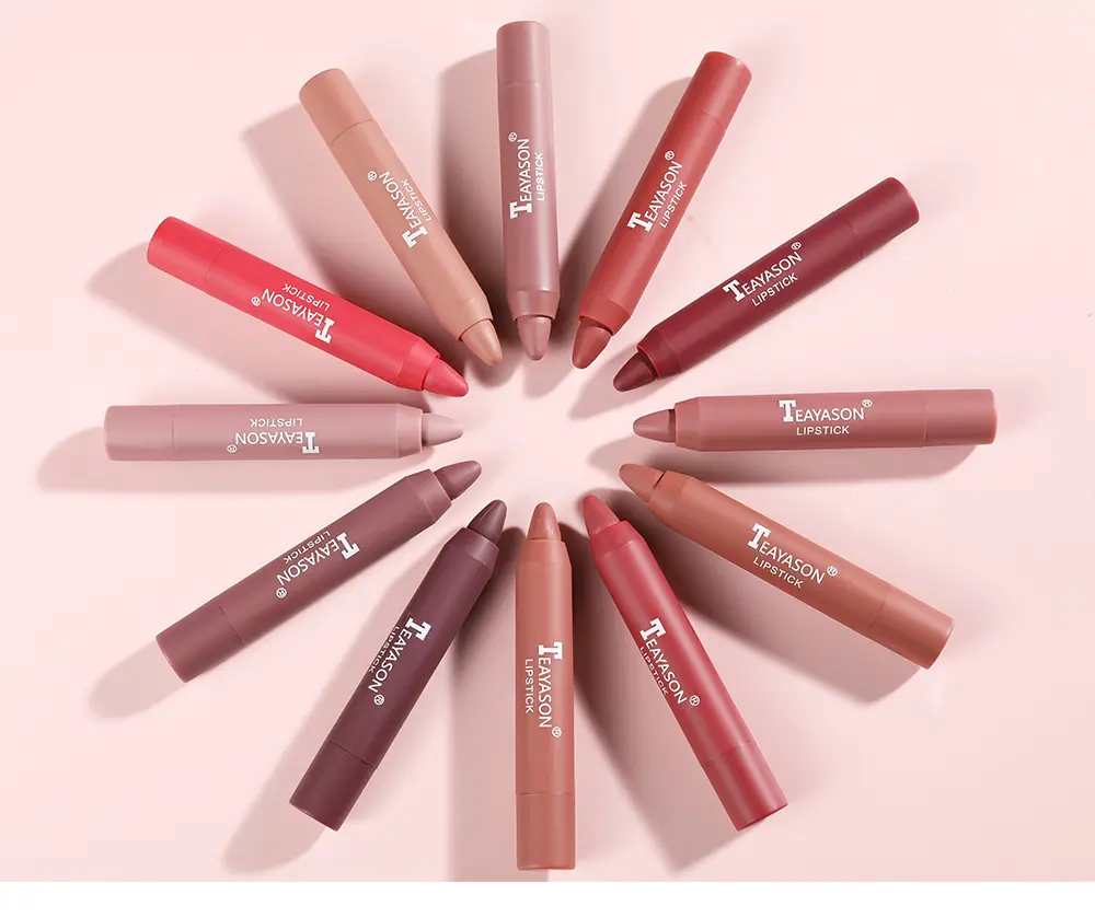 Lip Makeup Multicolor Matte Vegan Lipstick Cosmetic Lip Beauty Long Lasting Private Label Lipliner Pencil
